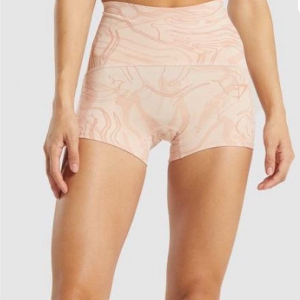 Gymshark Pink GS Power Support Shorts High-Waisted Performance